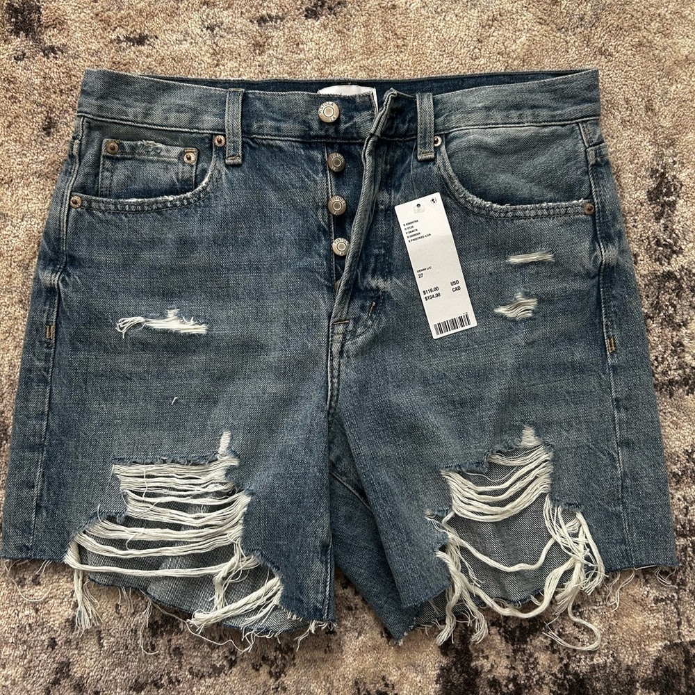 Pistola High Rise Mom Cut Shorts- size 27